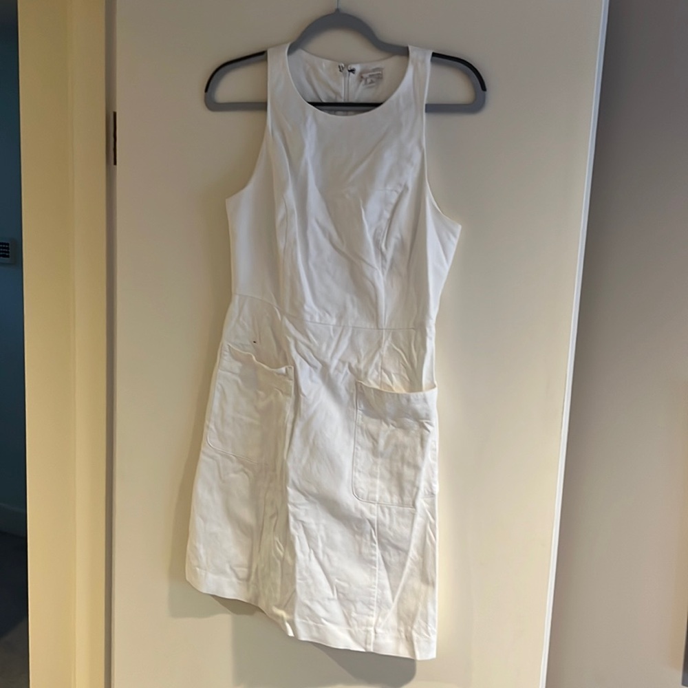 Gap white shift dress